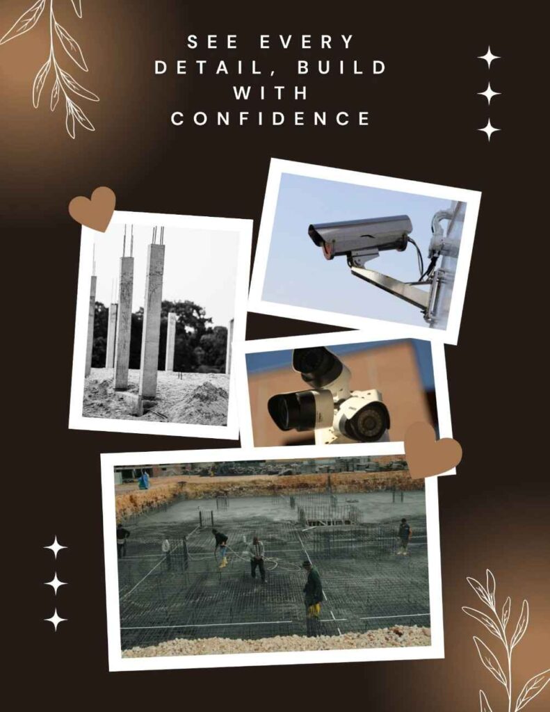 Live construction site monitoring with cameras by Kumaon Build and Watch